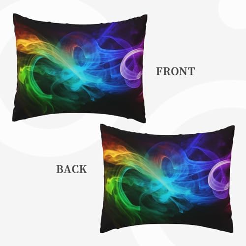 Rainbow Smoke Microfiber Pillowcases Set of 2