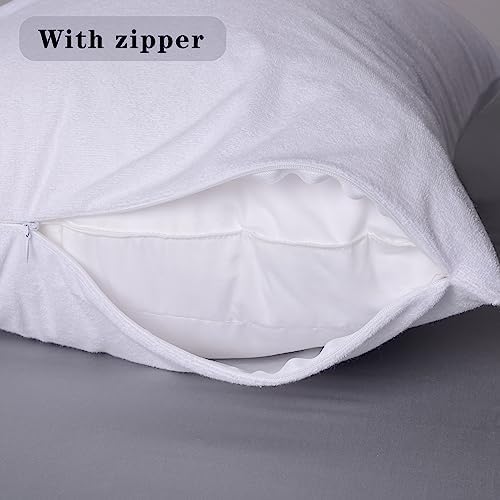 Zaizaihome Waterproof Pillow Protectors 2 Pack