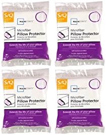 Mainstay 4-Pack Microfiber Pillow Protectors 20x28 Standard Queen