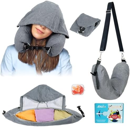 EZ4UVOY Stuffable Hood Pillow for Travel