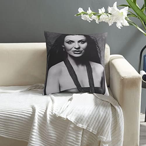 AMIOUDR Crystal Singer Gayle Throw Pillow Cover 18x18