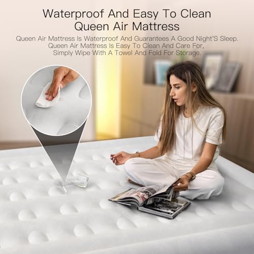 Lavisx Queen Air Mattress with Built-in Pump
