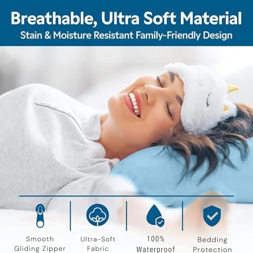 Guardmax Jersey Knitted Pillow Protectors 4-Pack - 20x26 Size