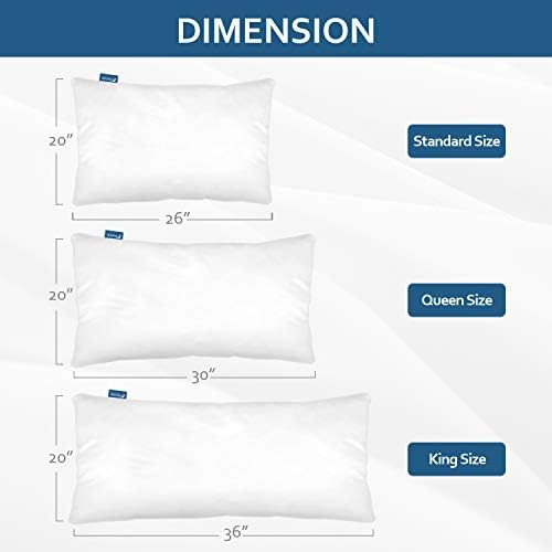 Moonsea Waterproof Pillow Protector Set of 2 with Zipper