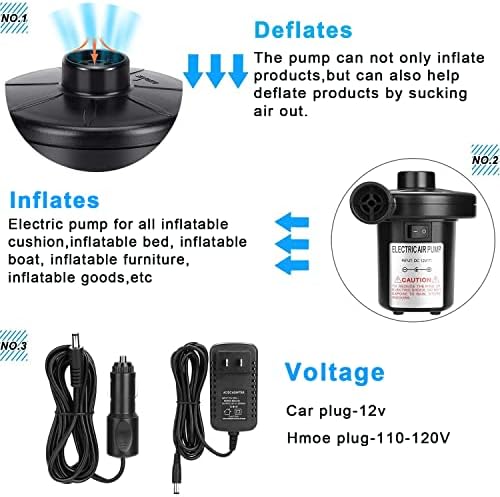 FEIYUANDZ Electric Air Mattress Pump Portable