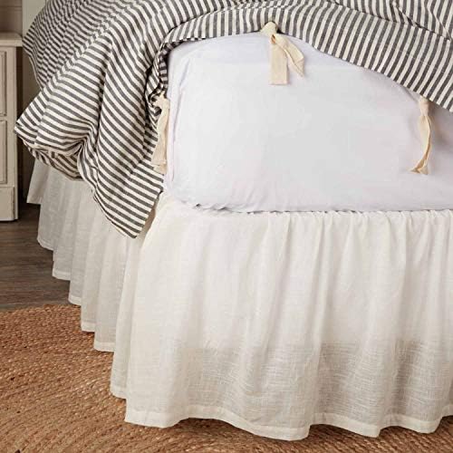Piper Classics Antique Muslin Twin Bed Skirt