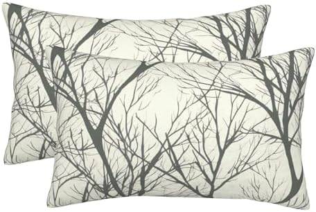 Tree Branch Pillow Cases Set of 2 - Microfiber Soft and Durable
