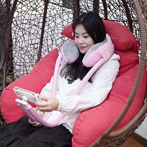 SPYMINNPOO U Shaped Neck Pillow with Phone Holder for Travel Office
