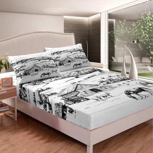 Castle Fairy Farmhouse Barn Sheet Set with Pillowcases 1
