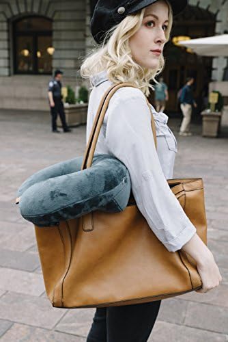 AirComfy Inflatable Travel Pillow - Daydreamer Grey