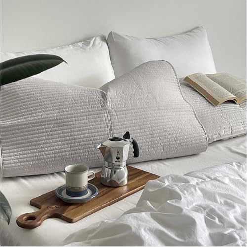 2 Pack Cotton Quilted Pillow Protectors with Elastic Bands 1
