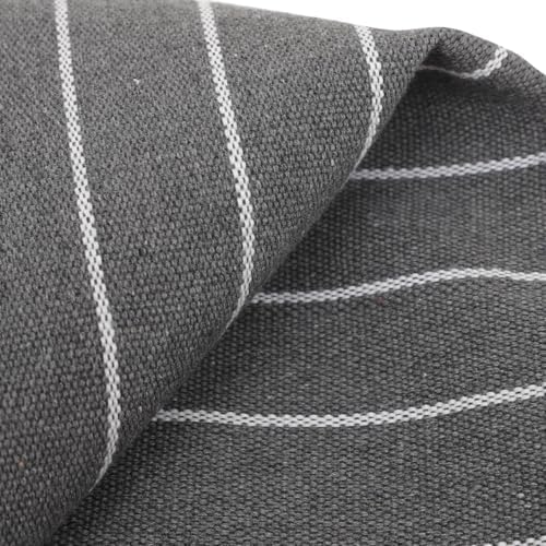 Garneck 2pcs Grey Striped Pillow Towel Case