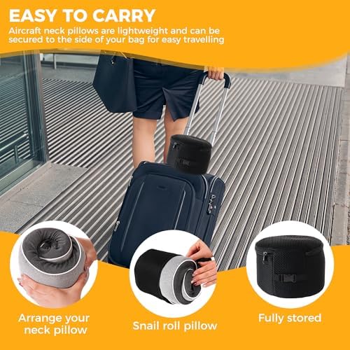 Tri-tra Travel Pillow with Eye Mask and Earplugs Grey 1