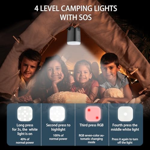 XINBAOHONG 3-in-1 Mini Air Pump with Camping Light
