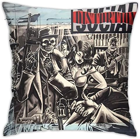 AMIOUDR 18x18 Inch Square Pillow Covers with Hidden Zipper