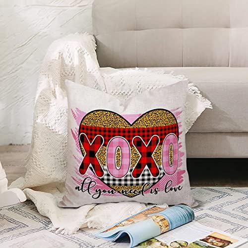 BESTORLOVE Valentines Day Throw Pillow Cover Case 20x20in
