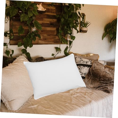 2pcs Solid Cotton Pillowcases with Zipper Closure Breathable Pillow Protectors