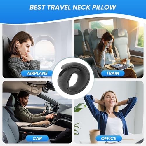 Badink Ergonomic Snail Neck Pillow with Magic Strap