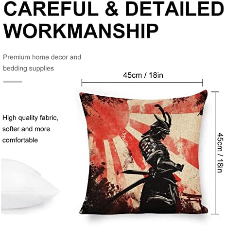 JOJOART Samurai Katana Throw Pillow Covers Set of 2 1