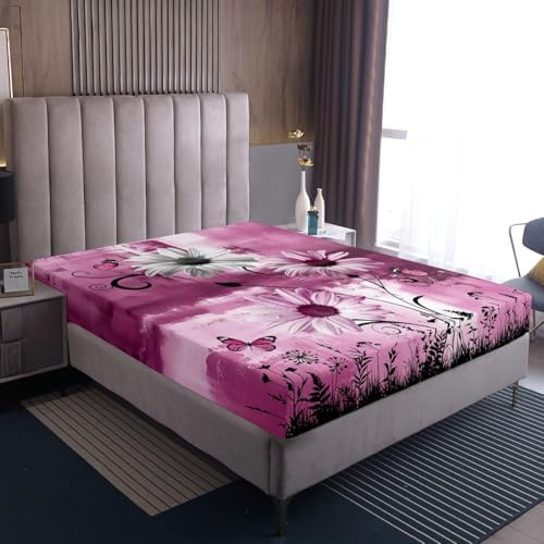 Castle Fairy Rustic Floral Sheet Set with 2 Pillowcases