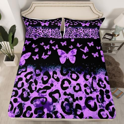 Castle Fairy Butterfly Bed Sheet Set with Deep Pocket
