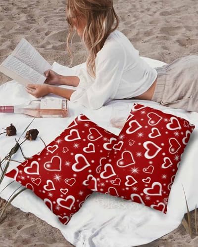 Waterproof Pillow Protector 2 Pack with Heart Design 1