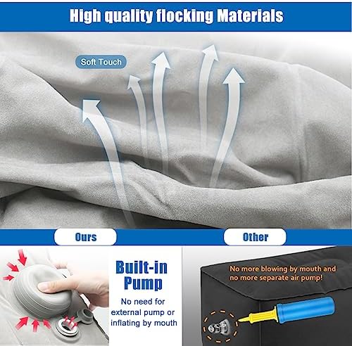 VOPHIA 2 Pack Inflatable Travel Footrest for Airplane Car Train Office Home