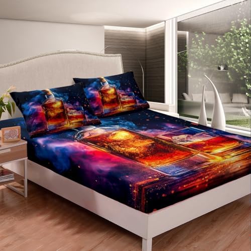 Manfei Whisky Fitted Sheet Queen Size Set