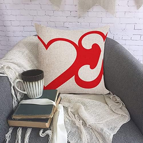 Valentines Throw Pillow Cover XOXO Love You So Much 20x20in