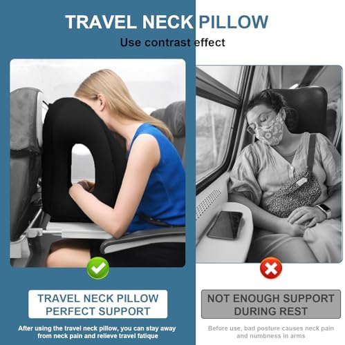 Kimiandy Upgraded Inflatable Travel Pillow for Neck Support