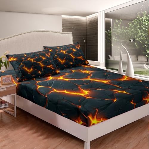 Manfei Geometric Abstract Art Sheet Set with 2 Pillowcases Queen Size