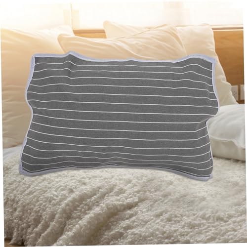 WHAMVOX 2pcs Breathable Pillow Protector with Striped Design