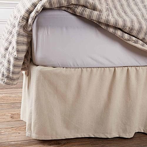 Piper Classics Market Place Twin Bed Skirt 16 Drop Beige