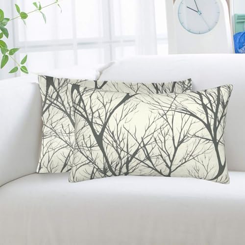 Tree Branch Pillow Cases Set of 2 - Microfiber Soft and Durable