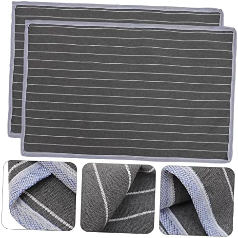 HEALLILY 2pcs Pillow Towels Nonskid Breathable Travel Covers