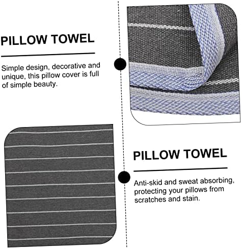 Happyyami 2pcs Travel Pillow Towel Cover for Home Hotel