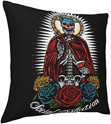 AMIOUDR 18x18 Inch Square Pillow Covers with Hidden Zipper 1