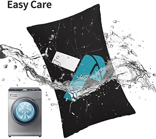 ByoBLu White Teal Awareness Ribbon Pillow Cover 14x20