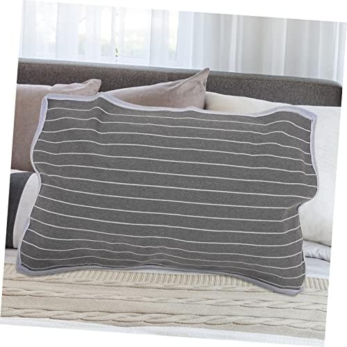 WHAMVOX 2pcs Breathable Pillow Protector with Striped Design
