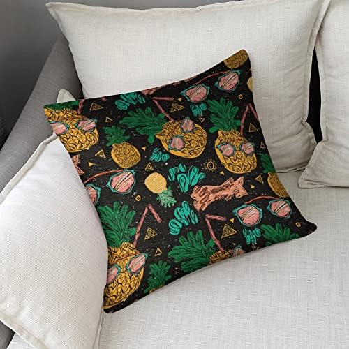JOJOART Cute Pineapple Throw Pillow Covers Set of 2
