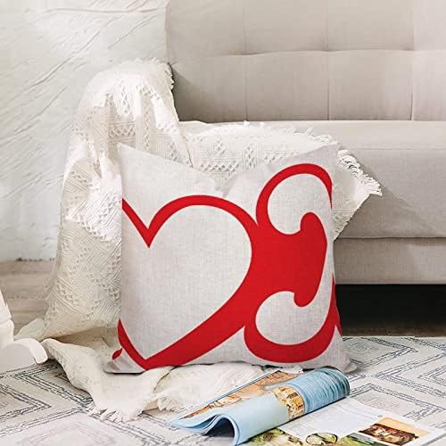 Valentines Throw Pillow Cover XOXO Love You So Much 20x20in