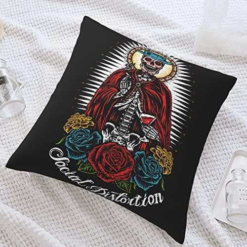 AMIOUDR 18x18 Inch Square Pillow Covers with Hidden Zipper 1