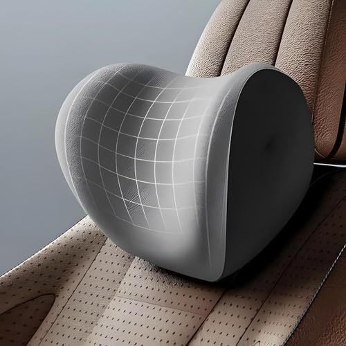 Grdsax Car Headrest and Lumbar Support Cushion Black