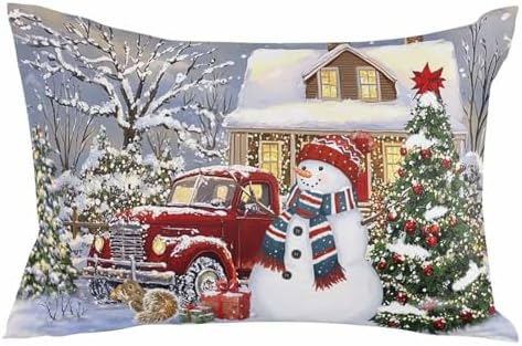 Waterproof Pillow Protectors 2 Pack - Farmhouse Style with Zipper