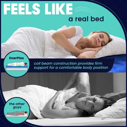 EnerPlex Portable Air Mattress with Pump - Twin Grey