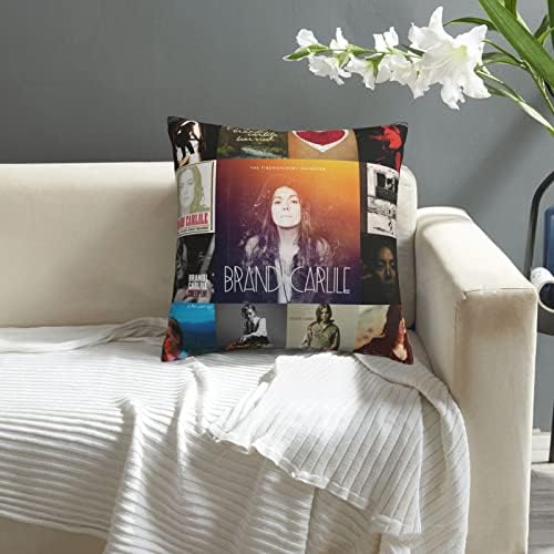 AMIOUDR Throw Pillow Covers 18x18 Square Pillowcase with Hidden Zipper