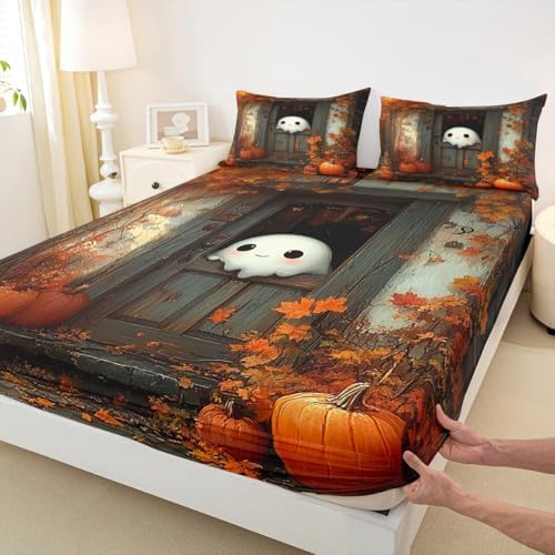 Castle Fairy Cute Ghost Deep Pocket Twin Sheet Set