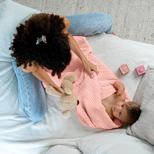 Comfy Cubs Muslin Baby Blanket - 6-Layer Breathable 40 x 40