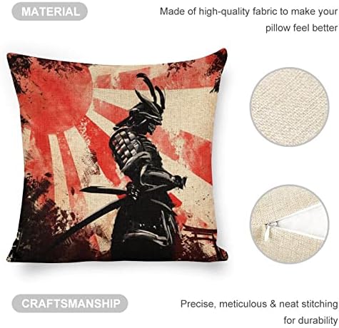 JOJOART Samurai Katana Throw Pillow Covers Set of 2 1