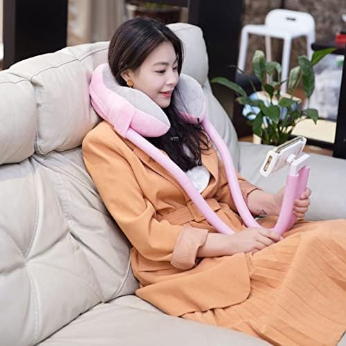 SPYMINNPOO U Shaped Neck Pillow with Phone Holder for Travel Office